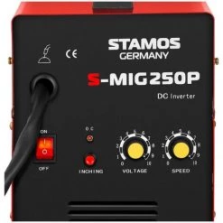 STAMOS Poste A Souder Mig Mag Soudage Soudure Semi-Auto A Fil Pro Semi-Automatique 250A - Rouge 9 STAMOS Poste A Souder Mig Mag Soudage Soudure Semi-Auto A Fil Pro Semi-Automatique 250A - Rouge -Soudure à l'arc Sales Store 13813856 5