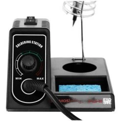 STAMOS Fer À Souder Avec Socle Et Éponge Sèche Structure Légère 200-500°C 35W/45W/60W - Bordeaux -Soudure à l'arc Sales Store 13814219 4