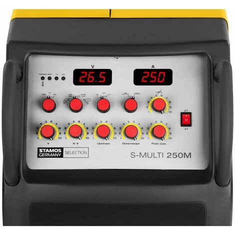 STAMOS Poste À Souder Combiné - 250 A - 400 V - Mig/Mag - Tig - E-Hand - Fcaw - Argent 2 STAMOS Poste À Souder Combiné - 250 A - 400 V - Mig/Mag - Tig - E-Hand - Fcaw - Argent – Image 2
