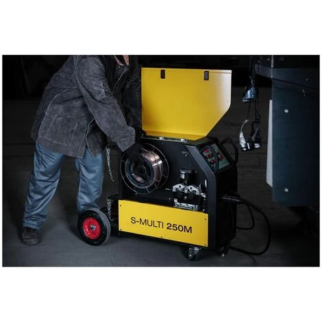 STAMOS Poste À Souder Combiné - 250 A - 400 V - Mig/Mag - Tig - E-Hand - Fcaw - Argent 4 STAMOS Poste À Souder Combiné - 250 A - 400 V - Mig/Mag - Tig - E-Hand - Fcaw - Argent – Image 4