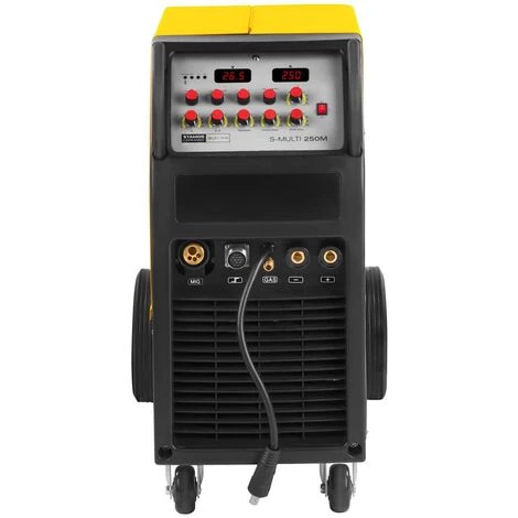 STAMOS Poste À Souder Combiné - 250 A - 400 V - Mig/Mag - Tig - E-Hand - Fcaw - Argent 5 STAMOS Poste À Souder Combiné - 250 A - 400 V - Mig/Mag - Tig - E-Hand - Fcaw - Argent – Image 5