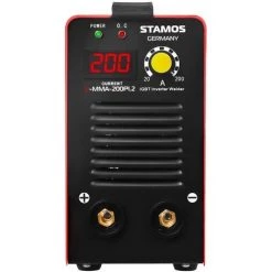 Stamos Poste À Souder À L'Arc Mma Soudure Electrode Inverter Igbt Led 200A - Argent -Soudure à l'arc Sales Store 13814571 3