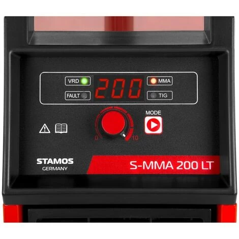 STAMOS Poste À Souder Soudeuse Tig Mma 10-200 A Amorçage Chaud/Contact Milieu Humide - Argent 4 STAMOS Poste À Souder Soudeuse Tig Mma 10-200 A Amorçage Chaud/Contact Milieu Humide - Argent – Image 4