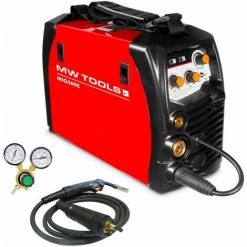 Poste à Souder Onduleur MIG-MAG-FLUX 200A - Manomètre Inclus MW-Tools MIG200E