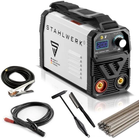 STAHLWERK ARC 200 MD IGBT - Machine à Souder DC MMA / Lift-TIG Avec 200 Ampères Très Compacte, Garantie* Du Fabricant De 7 Ans 3 STAHLWERK ARC 200 MD IGBT - Machine à Souder DC MMA / Lift-TIG Avec 200 Ampères Très Compacte, Garantie* Du Fabricant De 7 Ans – Image 3