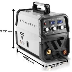 STAHLWERK MIG MAG 175 ST IGBT- équipement Complet - Machine à Souder MIG MAG Sous Gaz Protecteur Avec 175 A, Fil Fourré FLUX Adapté, Avec MMA E-hand, Blanc, 7 Ans De Garantie -Soudure à l'arc Sales Store 23625657 3