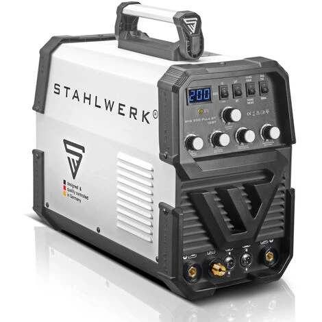 STAHLWERK DC TIG 200 Puls ST équipement Complet - Machine à Souder TIG Professionnelle Avec MMA E-hand, Adaptée Aux Tôles Fines Grâce à La Fonction D'impulsion, Avec Fonction Pédale, Garantie 7 Ans*. 2 STAHLWERK DC TIG 200 Puls ST équipement Complet - Machine à Souder TIG Professionnelle Avec MMA E-hand, Adaptée Aux Tôles Fines Grâce à La Fonction D'impulsion, Avec Fonction Pédale, Garantie 7 Ans*. – Image 2