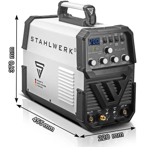 STAHLWERK DC TIG 200 Puls ST équipement Complet - Machine à Souder TIG Professionnelle Avec MMA E-hand, Adaptée Aux Tôles Fines Grâce à La Fonction D'impulsion, Avec Fonction Pédale, Garantie 7 Ans*. 3 STAHLWERK DC TIG 200 Puls ST équipement Complet - Machine à Souder TIG Professionnelle Avec MMA E-hand, Adaptée Aux Tôles Fines Grâce à La Fonction D'impulsion, Avec Fonction Pédale, Garantie 7 Ans*. – Image 3