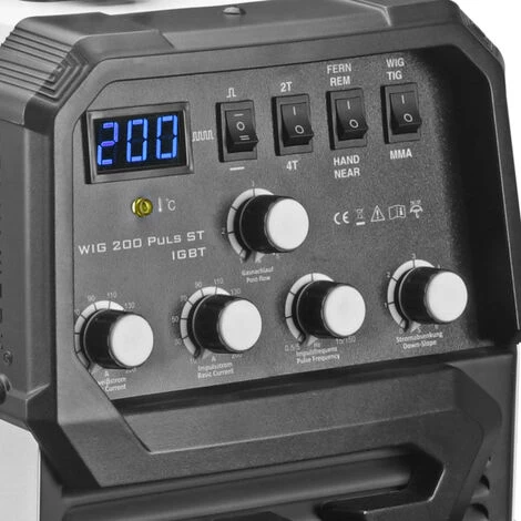 STAHLWERK DC TIG 200 Puls ST équipement Complet - Machine à Souder TIG Professionnelle Avec MMA E-hand, Adaptée Aux Tôles Fines Grâce à La Fonction D'impulsion, Avec Fonction Pédale, Garantie 7 Ans*. 4 STAHLWERK DC TIG 200 Puls ST équipement Complet - Machine à Souder TIG Professionnelle Avec MMA E-hand, Adaptée Aux Tôles Fines Grâce à La Fonction D'impulsion, Avec Fonction Pédale, Garantie 7 Ans*. – Image 4