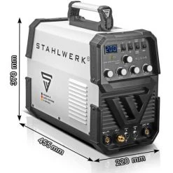 STAHLWERK DC TIG 200 Puls ST - Machine à Souder TIG Professionnelle Avec MMA E-hand, Adaptée Aux Tôles Fines Grâce à La Fonction D'impulsion, Avec Pédale, 7 Ans De Garantie -Soudure à l'arc Sales Store 23699062 3