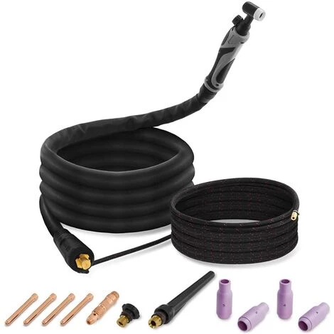 Torche De Soudage Soudure Pistolet 2M Wig Lift Arc Stamos Welding - Argent, Noir 1 Torche De Soudage Soudure Pistolet 2M Wig Lift Arc Stamos Welding - Argent, Noir