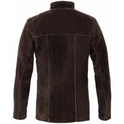 Veste De Survêtement Stamos 'L' Veste De Travail En Cuir De Vachette Véritable - Vert Kaki Foncé, Orange Fluo -Soudure à l'arc Sales Store 24393384 4