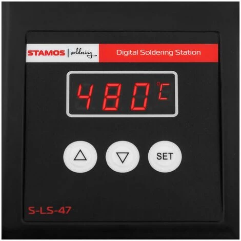 STAMOS Station De Soudage Dessoudage LED Numérique ESD Fer À Souder Support Éponge 80W - Argent, Noir 2 STAMOS Station De Soudage Dessoudage LED Numérique ESD Fer À Souder Support Éponge 80W - Argent, Noir – Image 2