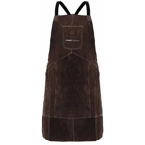 STAMOS Tablier Soudeur Soudure Soudage Vêtements Protection Sécurité Cuir De Vache XL - Marron 3 STAMOS Tablier Soudeur Soudure Soudage Vêtements Protection Sécurité Cuir De Vache XL - Marron – Image 3