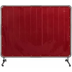 STAMOS Rideau De Soudure Avec Cadre Bâche Ignifuge En Vinyle Rideau Protection 2,3x1,9m - Crème, Bleu, Gris, Rouge -Soudure à l'arc Sales Store 24394508 3