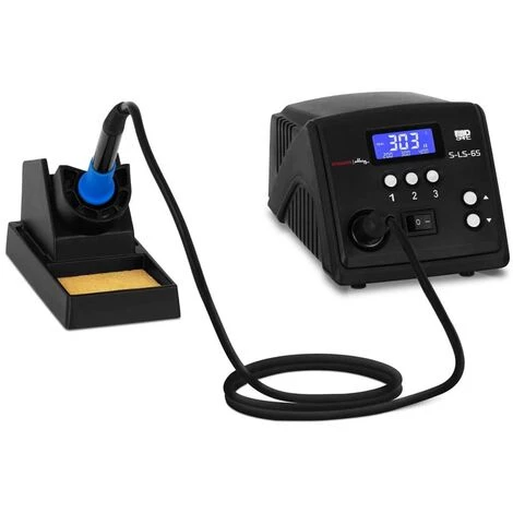 STAMOS Station De Soudage Numérique Avec Écran LCD Et Support Pratique 60W 150-450°C - Bleu 1 STAMOS Station De Soudage Numérique Avec Écran LCD Et Support Pratique 60W 150-450°C - Bleu