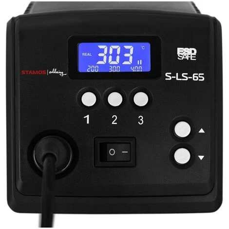 STAMOS Station De Soudage Numérique Avec Écran LCD Et Support Pratique 60W 150-450°C - Bleu 2 STAMOS Station De Soudage Numérique Avec Écran LCD Et Support Pratique 60W 150-450°C - Bleu – Image 2