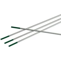 GCE GMBH Électrode En Tungstène WP Ø 2,4 Mm Longueur 175 Mm Vert 10 Pces/boîte Plast.