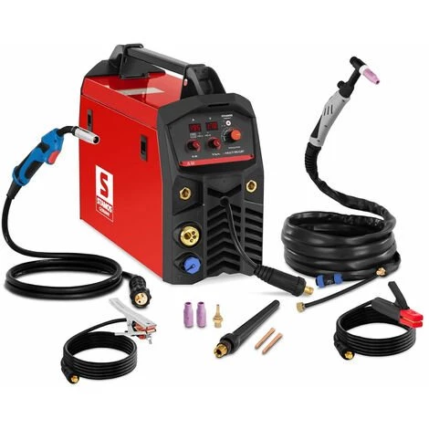 HELLOSHOP26 Poste à Souder Combiné - TIG - MIG/MAG - E-Hand - FCAW - 195 A 1 HELLOSHOP26 Poste à Souder Combiné - TIG - MIG/MAG - E-Hand - FCAW - 195 A