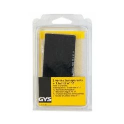 GYS Verre Pour Masque : 2 Transparents + 1 Teinté N°11 (blister)
