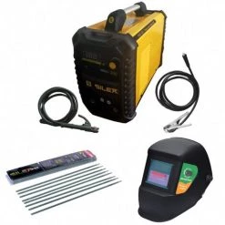 Poste à Souder 200A + Cagoule De Soudure 100KNO + 50 électrodes Silex ®