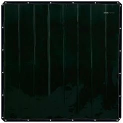 STAMOS Rideau De Soudure Ignifuge En Vinyle Rideau Protection À Œillets 1,75 X 1,75 M - Blanc, Argent