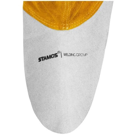 Guêtres De Soudure Soudeur ÉPI Jambières Taille Unique Stamos Cuir Croute Bovin - Argent 3 Guêtres De Soudure Soudeur ÉPI Jambières Taille Unique Stamos Cuir Croute Bovin - Argent – Image 3