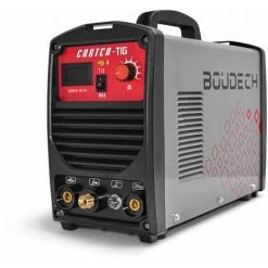 Boudech CASTER-TIG Soudeuse à L'arc Avec Technologie Inverter 200 Amp. TIG/MMA Double Fonction Avec Déclencheur Haute Fréquence Et Système De Protection VDR. Fourni Avec Une Torche TIG, Un Porte-électrode, Une Pince De Terre, Un Câble De 3 M Et Des Brosses. Certi