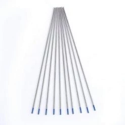 ALMI 10Pcs WL20 Tungstène Électrodes De Soudage Lanthane Pointe Réglé 1.0/1.6/2.4mm (Bleu)(1.0 * 150mm)