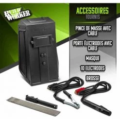 BUILD WORKER Poste à Souder Inverter 100A + 10 électrodes 5 BUILD WORKER Poste à Souder Inverter 100A + 10 électrodes -Soudure à l'arc Sales Store 4630782 3