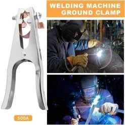 ECHOO Pince De Masse, Pince Soudure, 1 Pince De Terre De Soudage, Fait De Fer + Laiton, Solide Et Durable, Matériel De Soudage Professionnel -Soudure à l'arc Sales Store 46957017 5