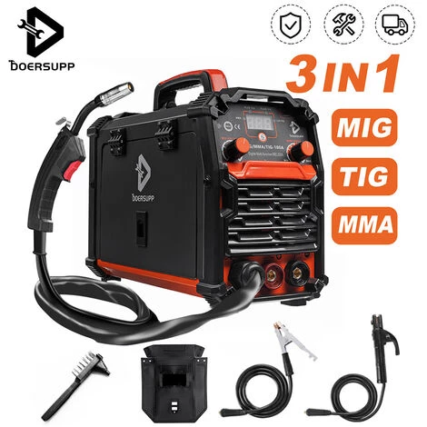 AUGIENB Machine à Souder Soudeuse DC Inverter 3 En 1 TIG MIG MMA 220V 20A-180A 1.6-3.2mm 3 AUGIENB Machine à Souder Soudeuse DC Inverter 3 En 1 TIG MIG MMA 220V 20A-180A 1.6-3.2mm – Image 3