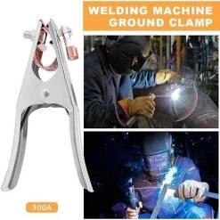 DEVENIRRICHE Pince De Masse, Pince Soudure, 1 Pince De Terre De Soudage, Fait De Fer + Laiton, Solide Et Durable, Matériel De Soudage Professionnel, Pour La Plupart Des Machines à Souder (300A) -Soudure à l'arc Sales Store 48883091 5