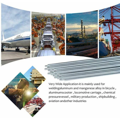 SUPERSELLER Fil à Souder Pour Fer Baguettes De Soudage En Aluminium 50 Pièces, 330x1.6mm - 330x1.6mm 2 SUPERSELLER Fil à Souder Pour Fer Baguettes De Soudage En Aluminium 50 Pièces, 330x1.6mm - 330x1.6mm – Image 2