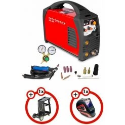 Pack Poste à Souder Inverter TIG 180A DC + Masque Et Chariot De Soudage MW-Tools PACKTIG180