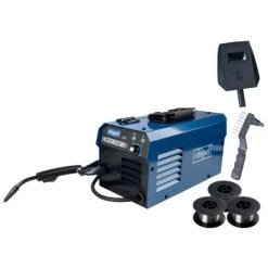 Poste à Souder SCHEPPACH - 90 A - 3 Bobines De Fil Fourré - Masque à Souder - Brosse Métallique - WSE3500