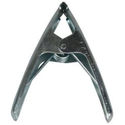 DIVERS Pince à Ressort En Métal - Poignées Métal - 15,5 Cm - Argent