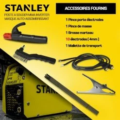 STANLEY Poste à Souder Inverter 160A + Masque 11DIN -Soudure à l'arc Sales Store 5269106 4