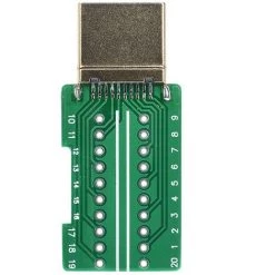 Connecteur HDMI Mâle Avec Plaque De Soudage Adaptateur De Prise Vers Bloc Bornier Connecteur De Soudure Sans Rupture Avec Coque En Plastique Macaron -Soudure à l'arc Sales Store 53106883 4