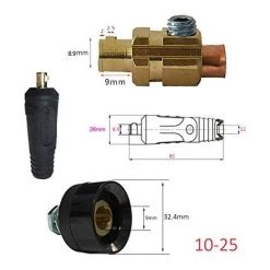 Câble De Soudage Rapide Pour Montage Rapide Prise Rapide Soudeur (DKJ10-25 & DKZ10-25)Macaron -Soudure à l'arc Sales Store 53106884 3