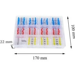 Joint De Soudure Connecteur De Fil 300 Pièces Cosse Thermosoudable Connecteurs De Soudure Gaine Thermorétractable Souder Joint Fil Câble Connecteur à Bout Seal Connecteurs Macaron -Soudure à l'arc Sales Store 53106888 5