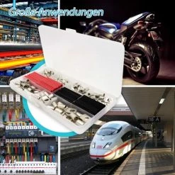 Cosses De Câble En Cuivre étamé, Cosses De Câble, Connecteurs à Sertir, 140 Pièces Cosses à Anneau Pour Gaine Thermorétractable Macaron 9 Cosses De Câble En Cuivre étamé, Cosses De Câble, Connecteurs à Sertir, 140 Pièces Cosses à Anneau Pour Gaine Thermorétractable Macaron -Soudure à l'arc Sales Store 53106891 5