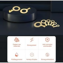 Cosses De Fil électrique Oeillet Cosses à Sertir Anneau En Laiton Cosses De Fil Trou Pour Les Yeux Fil De Cuivre Connecteur à Sertir Kit De Bornes De Fil Macaron -Soudure à l'arc Sales Store 53106892 5