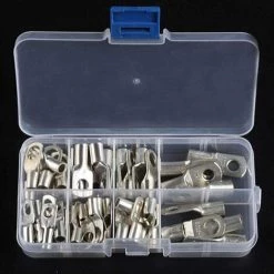 Kit De Connecteurs à Sertir Pour Bague De Cosse De Câble De Soudure De Batterie De Terminal De Tube De Cuivre 60pcs Macaron