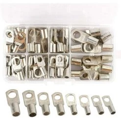 Kit De Connecteurs à Sertir Pour Bague De Cosse De Câble De Soudure De Batterie De Terminal De Tube De Cuivre 60pcs Macaron -Soudure à l'arc Sales Store 53106893 3