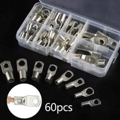 Kit De Connecteurs à Sertir Pour Bague De Cosse De Câble De Soudure De Batterie De Terminal De Tube De Cuivre 60pcs Macaron -Soudure à l'arc Sales Store 53106893 5