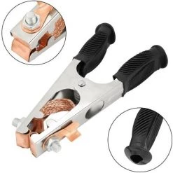 Gear Pince De Masse De Soudage, Pince De Terre De Soudage Galvanisée Pince De Tige De Terre 500A Magnétique Bonne Conductivité (US Type)Macaron -Soudure à l'arc Sales Store 53106895 4