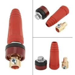 Connecteur De Câble De Soudage DKJ35-50 Connecteur De Câble à Raccord Rapide Rouge Avec Prise Pour Machine à Souder Macaron -Soudure à l'arc Sales Store 53106901 3