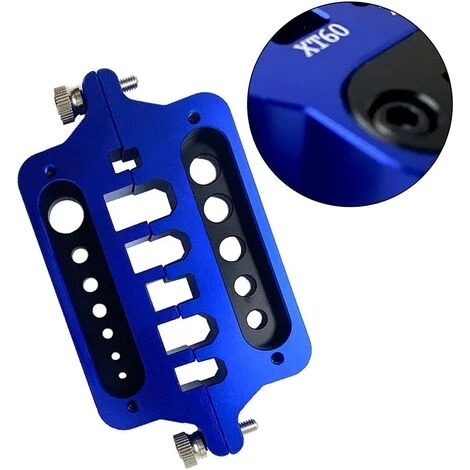 Support D'outil De Soudure Rouge En Métal RC Durable Modèle De Voiture Drone Outil De Soudage Marin Connecteur De Prise T (Bleu)Macaron 4 Support D'outil De Soudure Rouge En Métal RC Durable Modèle De Voiture Drone Outil De Soudage Marin Connecteur De Prise T (Bleu)Macaron – Image 4