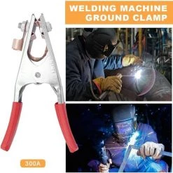 Pince De Masse Pince De Masse Laiton, Fabriqué En Fer, Durable, Sûr Et Stable, Confortable à Tenir, Adapté Au Soudage électrique (300A)Macaron -Soudure à l'arc Sales Store 53106912 5